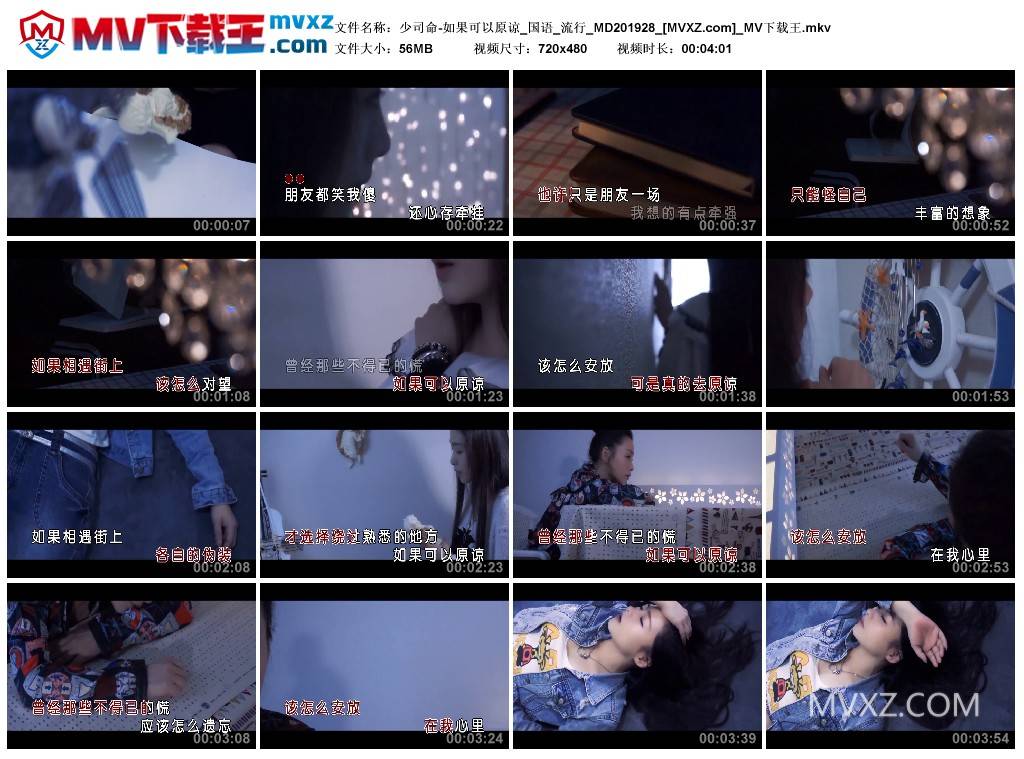 少司命-如果可以原谅_国语_流行_MD201928